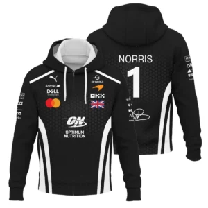 2026 Lando Norris McLaren F1 Teamwear Bomber BLNR26226A2BB - White