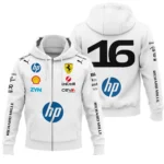 2026 Leclerc 16 Ferrari F1 Teamwear Zipper Hoodie BLVAFRR2226A2ZHD