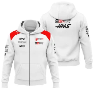 2026 Haas F1 Teamwear Bomber BLVAHAAS9226A2BB - White