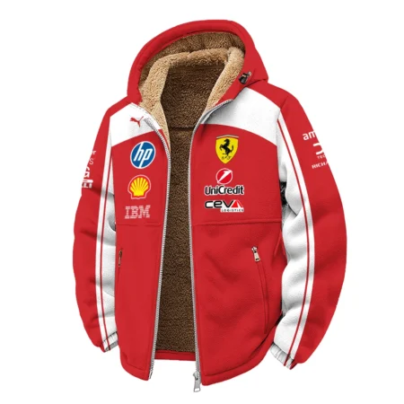 2026 Ferrari F1 Teamwear Winter Fleece Jacket BLVAFRR2226A5WFJ