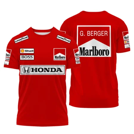 Gerhard Berger McLaren F1 Teamwear T-Shirt BLGB261025A2TS