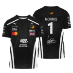 2026 Lando Norris McLaren F1 Teamwear T-Shirt BLNR26226A2TS - White