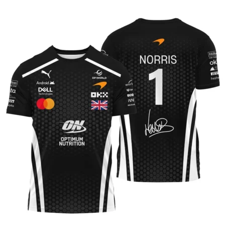 2026 Lando Norris McLaren F1 Teamwear T-Shirt BLNR26226A2TS - White