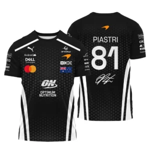 2026 Oscar Piastri McLaren F1 Teamwear Polo Shirt BLOP26226A2PL - White