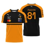 2026 Oscar Piastri McLaren F1 Teamwear T-Shirt BLOP4226A1TS - Orange
