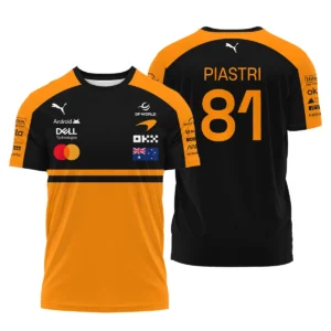 2026 Oscar Piastri McLaren F1 Teamwear Polo Shirt BLOP4226A1PL - Orange
