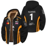 2026 Lando Norris McLaren F1 Teamwear Winter Fleece Jacket BLNR26226A1WFJ - Orange