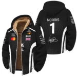 2026 Lando Norris McLaren F1 Teamwear Winter Fleece Jacket BLNR26226A2WFJ - White