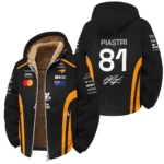 2026 Oscar Piastri McLaren F1 Teamwear Winter Fleece Jacket BLOP26226A1WFJ - Orange