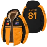 2026 Oscar Piastri McLaren F1 Teamwear Winter Fleece Jacket BLOP4226A1WFJ - Orange