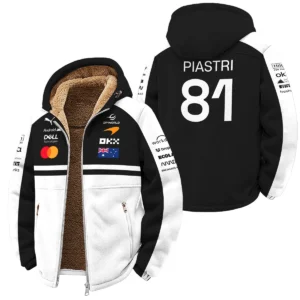 2026 Oscar Piastri McLaren F1 Teamwear Down & Puffer Jackets BLOP4226A2HCJ - White