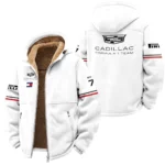 2026 Valtteri Bottas Cadillac F1 Teamwear Winter Fleece Jacket BLVACDL9226A1WFJ - White