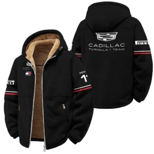 2026 Sergio Perez Cadillac F1 Teamwear Down & Puffer Jackets BLVACDL9226A4HCJ - Black