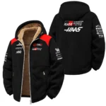 2026 Haas F1 Teamwear Winter Fleece Jacket BLVAHAAS9226A1WFJ - Black