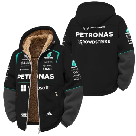 2026 Mercedes F1 Teamwear Winter Fleece Jacket BLVAMER1226A4WFJ