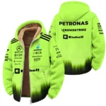 2026 Mercedes F1 Teamwear Winter Fleece Jacket BLVAMER1226A5WFJ - Green