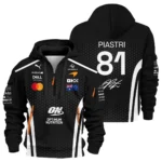 2026 Oscar Piastri McLaren F1 Teamwear Hoodie Half Zip BLOP26226A2HDF - White