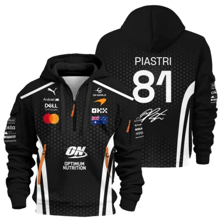 2026 Oscar Piastri McLaren F1 Teamwear Hoodie Half Zip BLOP26226A2HDF - White