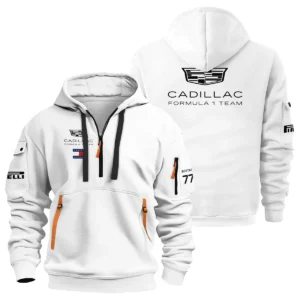 2026 Valtteri Bottas Cadillac F1 Teamwear Sweatshirt Zipper BLVACDL9226A1SHZ - White
