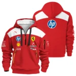 2026 Ferrari F1 Teamwear Hoodie Half Zip BLVAFRR2226A5HDF