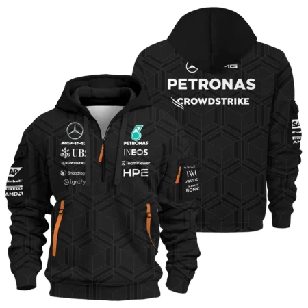 2026 Mercedes F1 Teamwear Hoodie Half Zip BLVAMER1226A1HDF