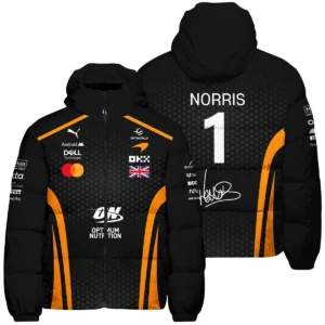 2026 Lando Norris McLaren F1 Teamwear Hoodie BLNR26226A1HD - Orange