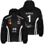 2026 Lando Norris McLaren F1 Teamwear Down & Puffer Jackets BLNR26226A2HCJ - White