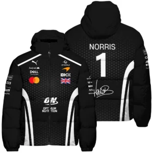 2026 Lando Norris McLaren F1 Teamwear Winter Fleece Jacket BLNR26226A2WFJ - White