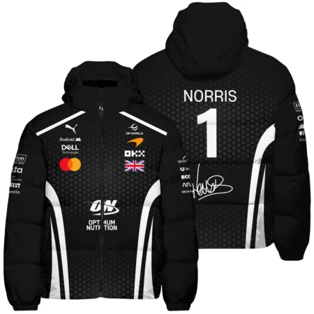 2026 Lando Norris McLaren F1 Teamwear Down & Puffer Jackets BLNR26226A2HCJ - White