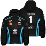 2026 Lando Norris McLaren F1 Teamwear Down & Puffer Jackets BLNR26226A3HCJ - Cyan