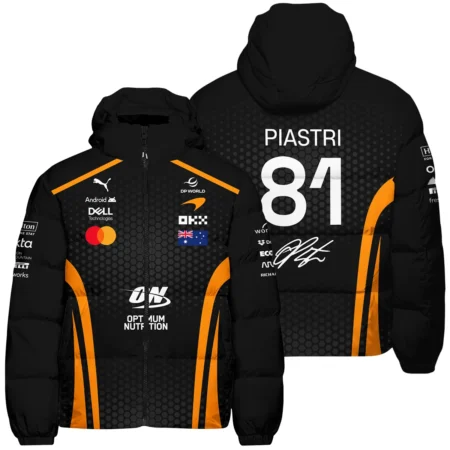 2026 Oscar Piastri McLaren F1 Teamwear Down & Puffer Jackets BLOP26226A1HCJ - Orange