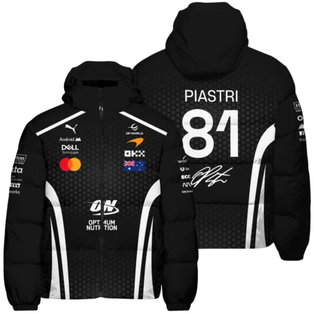 2026 Oscar Piastri McLaren F1 Teamwear Down & Puffer Jackets BLOP26226A2HCJ - White