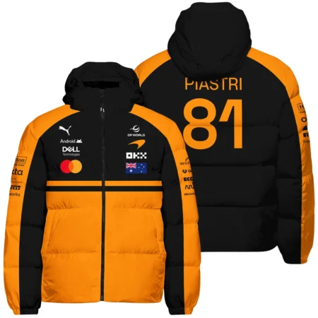 2026 Oscar Piastri McLaren F1 Teamwear Down & Puffer Jackets BLOP4226A1HCJ - Orange