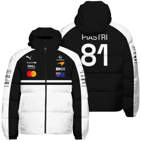 2026 Oscar Piastri McLaren F1 Teamwear Down & Puffer Jackets BLOP4226A2HCJ - White
