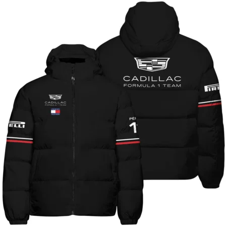2026 Sergio Perez Cadillac F1 Teamwear Down & Puffer Jackets BLVACDL9226A4HCJ - Black