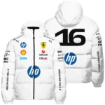 2026 Leclerc 16 Ferrari F1 Teamwear Down & Puffer Jackets BLVAFRR2226A2HCJ
