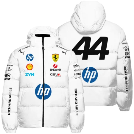 2026 Hamilton 44 Ferrari F1 Teamwear Down & Puffer Jackets BLVAFRR2226A4HCJ