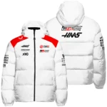 2026 Haas F1 Teamwear Down & Puffer Jackets BLVAHAAS9226A2HCJ - White