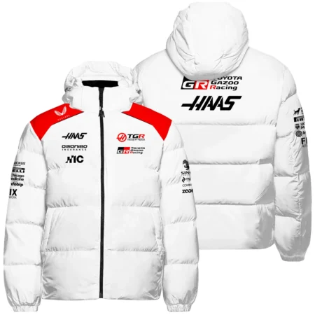 2026 Haas F1 Teamwear Down & Puffer Jackets BLVAHAAS9226A2HCJ - White