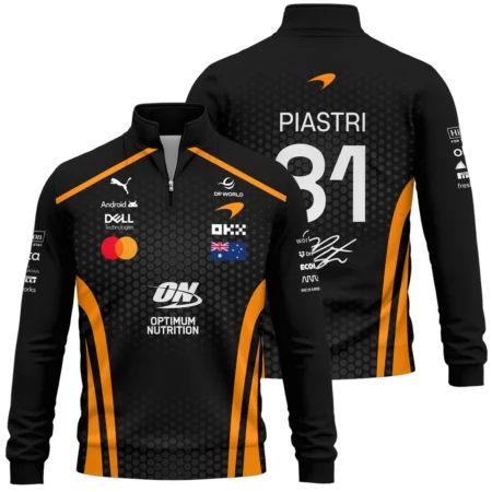 2026 Oscar Piastri McLaren F1 Teamwear Quarter Zip Sweatshirt BLOP26226A1QZS - Orange
