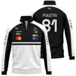 2026 Oscar Piastri McLaren F1 Teamwear Quarter Zip Sweatshirt BLOP4226A2QZS - White