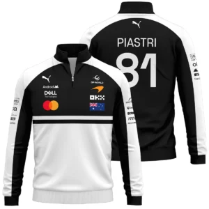 2026 Oscar Piastri McLaren F1 Teamwear Winter Fleece Jacket BLOP4226A2WFJ - White