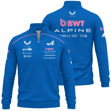 2026 Alpine F1 Teamwear Quarter Zip Sweatshirt BLVAALP020226A01QZS