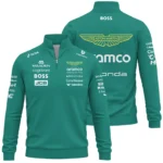 2026 Aston Martin F1 Teamwear Quarter Zip Sweatshirt BLVAAM12226A1QZS