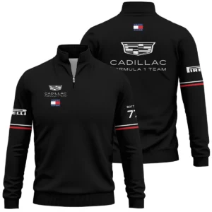 2026 Valtteri Bottas Cadillac F1 Teamwear Winter Fleece Jacket BLVACDL9226A2WFJ - Black