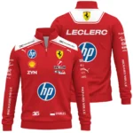 2026 Charles Leclerc Ferrari F1 Teamwear Quarter Zip Sweatshirt BLVAFRR2226A1QZS