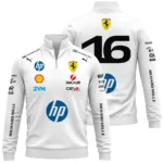 2026 Leclerc 16 Ferrari F1 Teamwear Quarter Zip Sweatshirt BLVAFRR2226A2QZS
