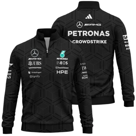 2026 Mercedes F1 Teamwear Quarter Zip Sweatshirt BLVAMER1226A1QZS