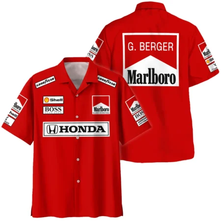 Gerhard Berger McLaren F1 Teamwear Hawaiian Shirt BLGB261025A2HW