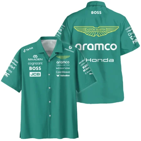 2026 Aston Martin F1 Teamwear Hawaiian Shirt BLVAAM12226A1HW